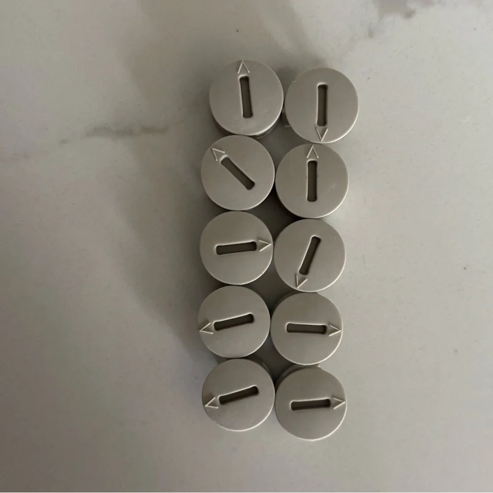 10 IKEA 120076 Plastic Cam Lock Nuts Tan HEMNES Furniture